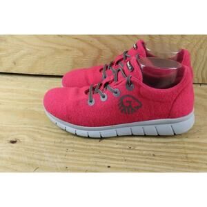 Giesswein Merino Runner Womens 40 Pink Wool Sneakers Low Top Lace Up